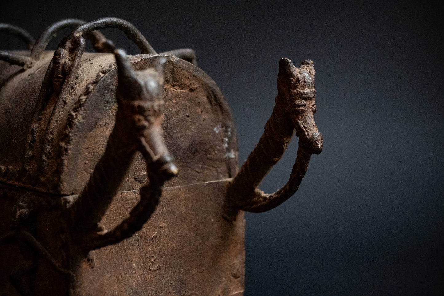 Bronzen Dogon box uit Mali