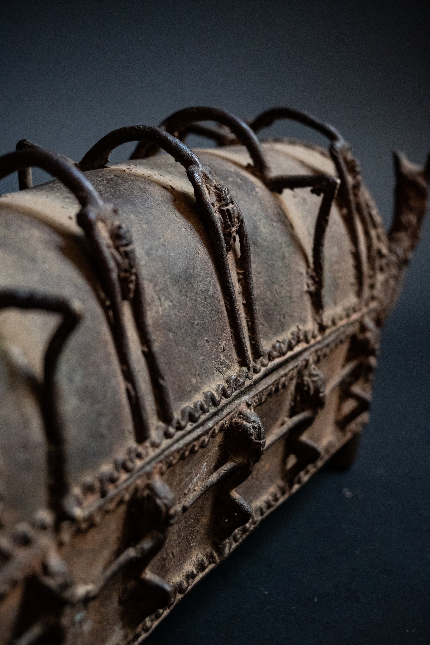 Bronzen Dogon box uit Mali