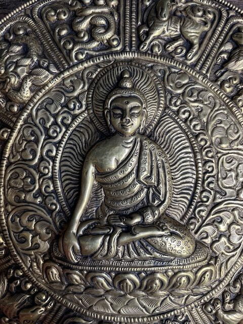 Mandala met boeddha en chinese dierenriem uit Nepal