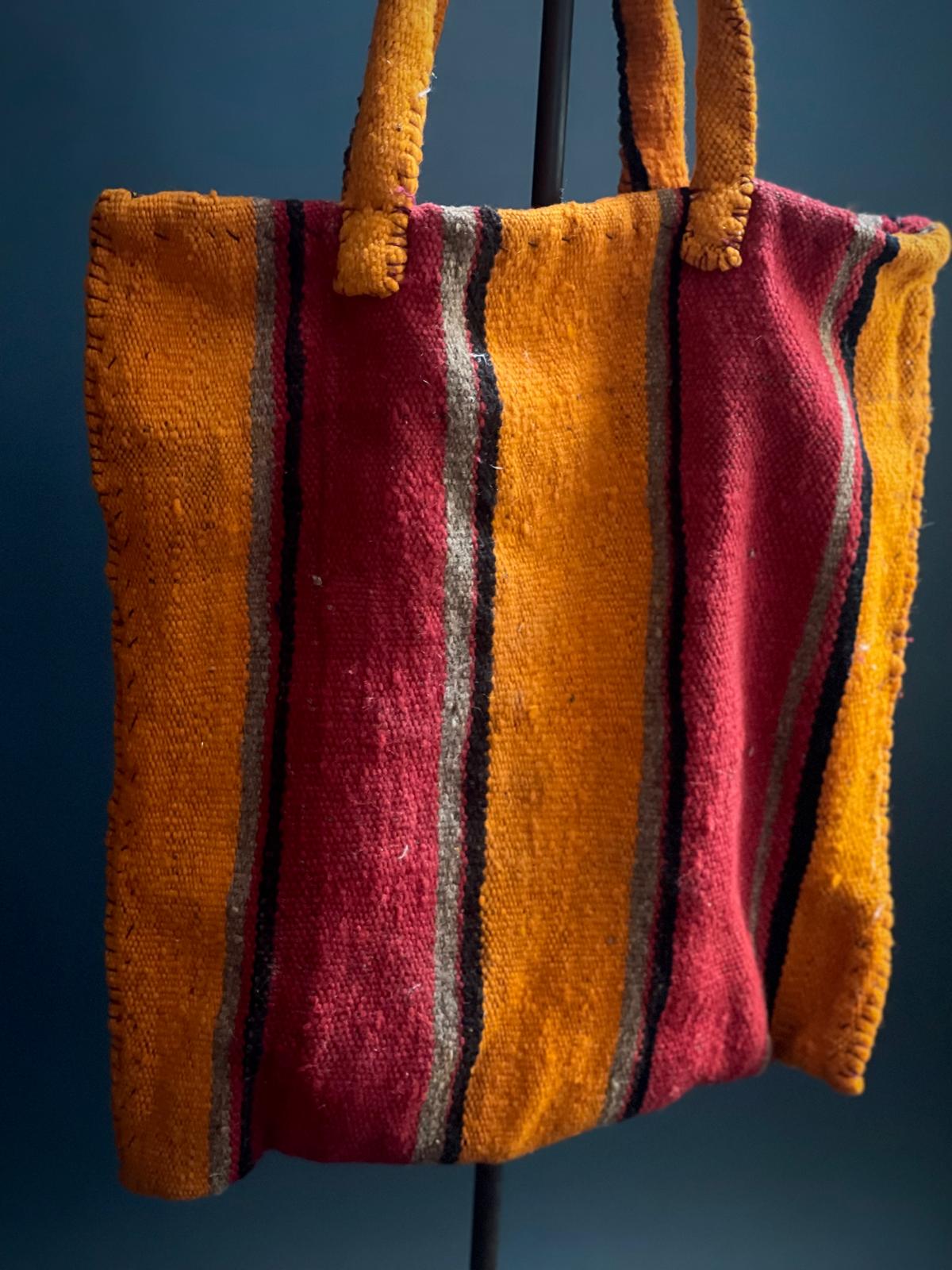 Wollen Amazigh (Berber) tas uit Marokko - Rootz Gallery