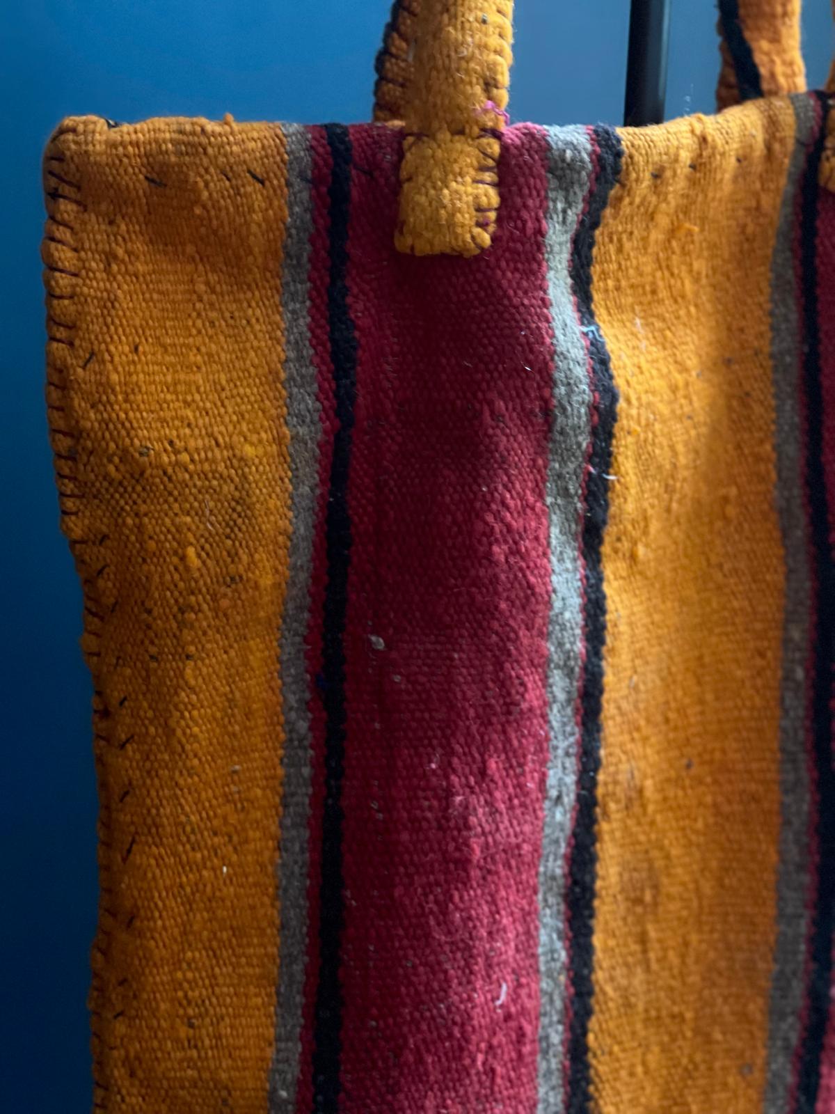 Wollen Amazigh (Berber) tas uit Marokko - Rootz Gallery