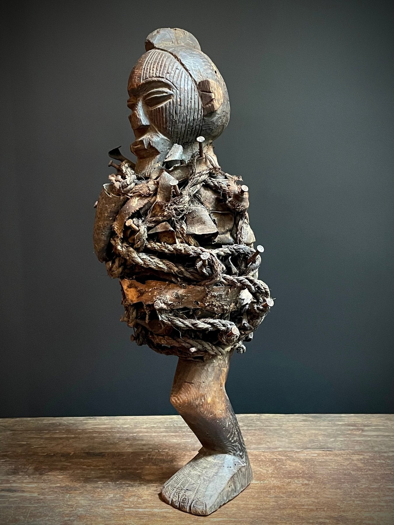 Statue de puissance Biteki des Teke de la République Démocratique du Congo