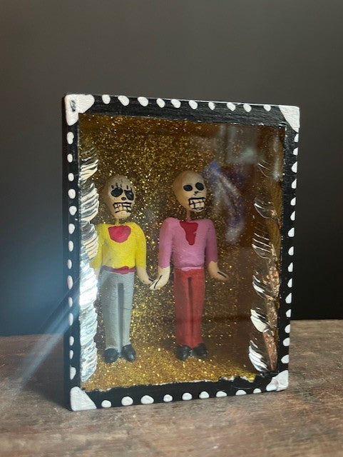 Diorama Dag van de Doden uit Mexico - Koppel