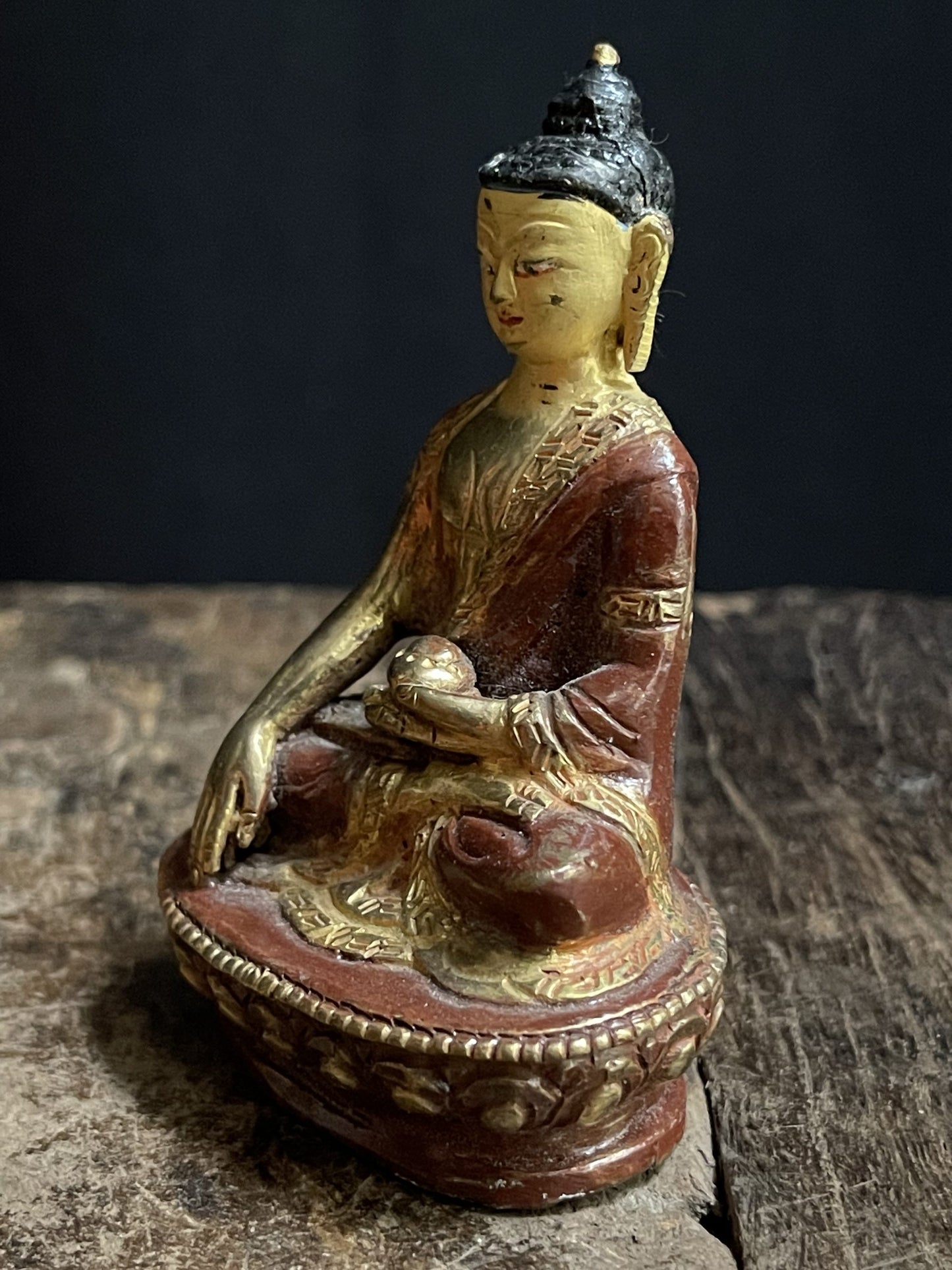 Goldface boeddha uit Nepal
