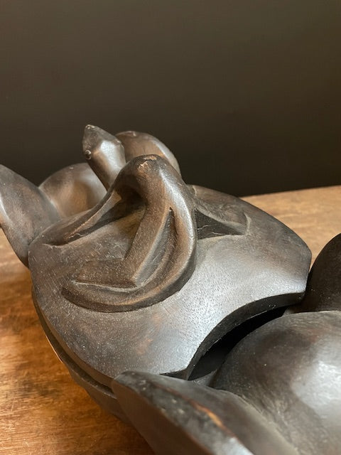 Ceremoniële zoömorfe kom van de Ifugao uit de Filipijnen