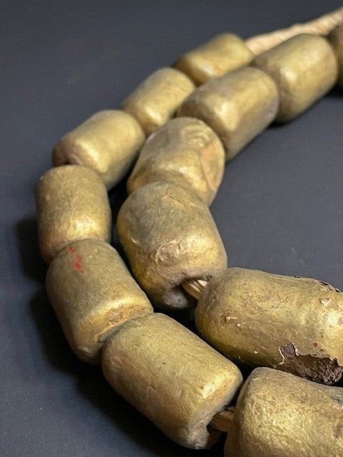 Handelskralenketting goudkleurig