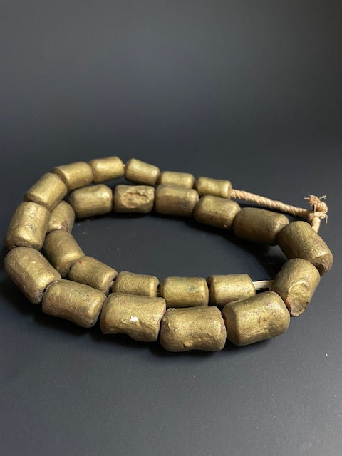 Handelskralenketting goudkleurig