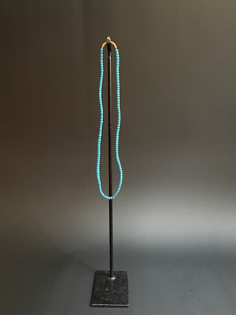 Vintage handelskralen ketting uit Ghana blauw