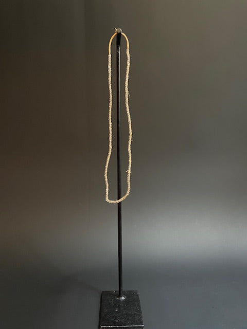 Vintage handelskralen ketting uit Ghana transparant