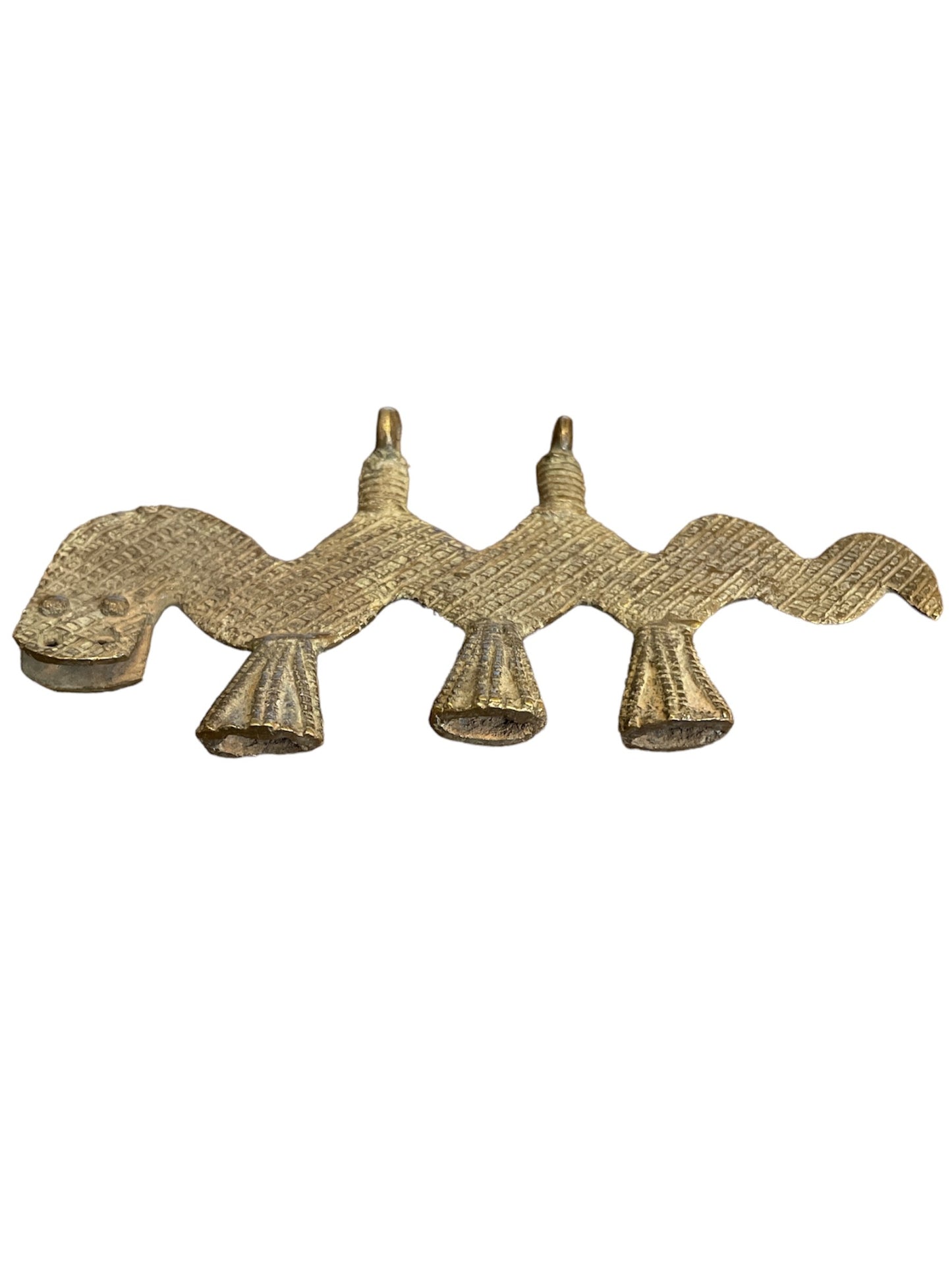 Amulette en bronze des Lobi du Burkina Faso - serpent