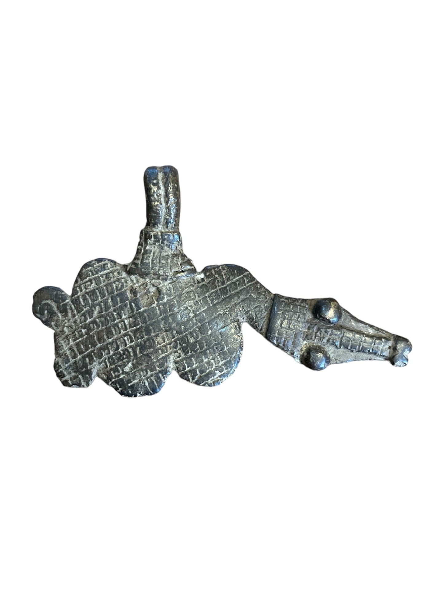 Amulette en bronze des Lobi du Burkina Faso - serpent