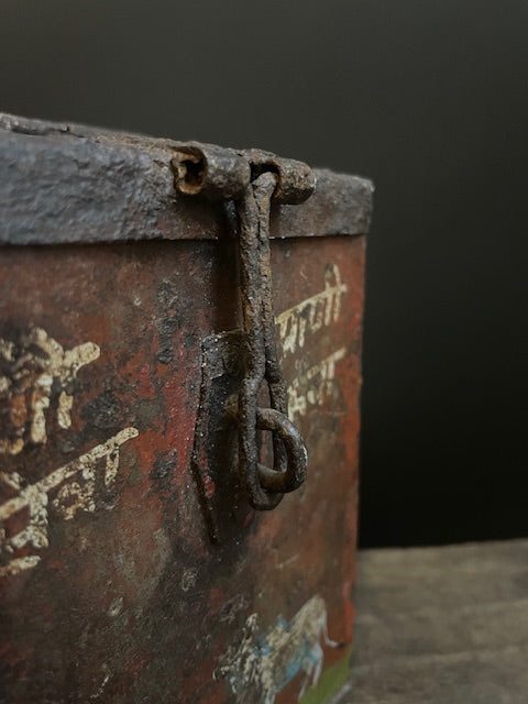 Boîte de dons Nandi vintage d'Inde
