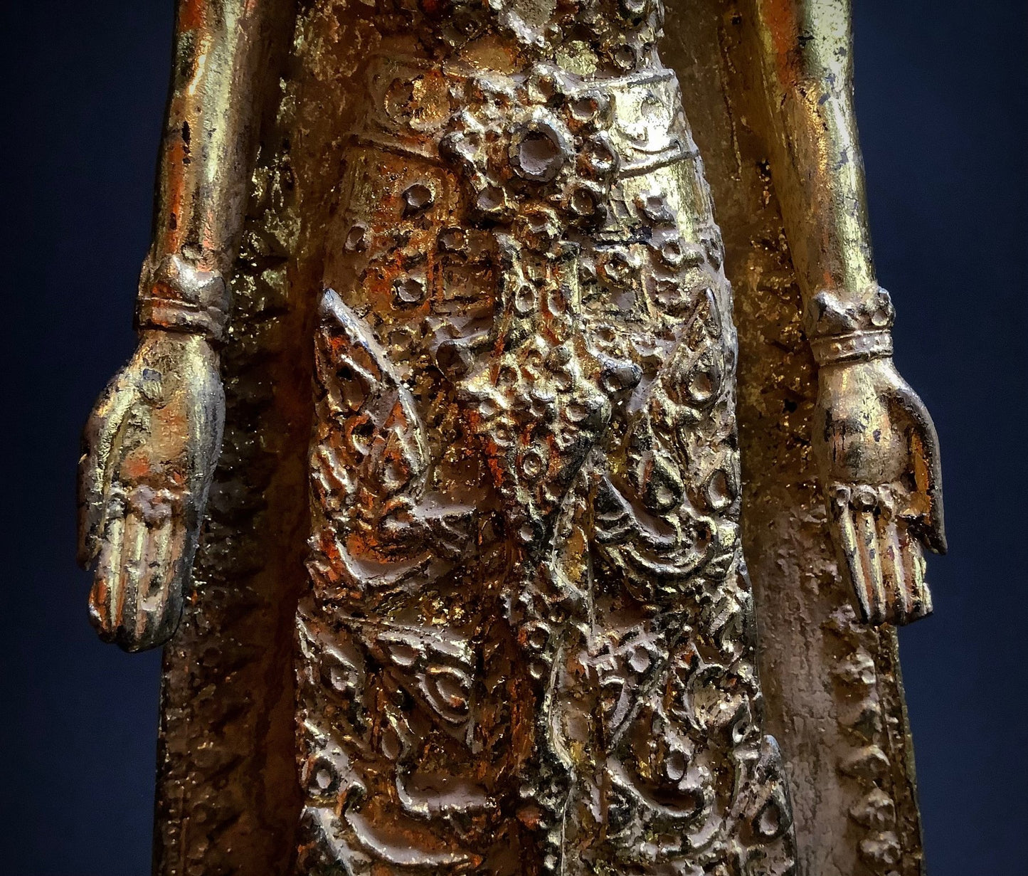 Rattanakosin stijl Boeddha van verguld brons