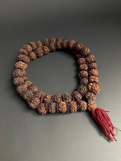 Lange rudraksha mala uit India