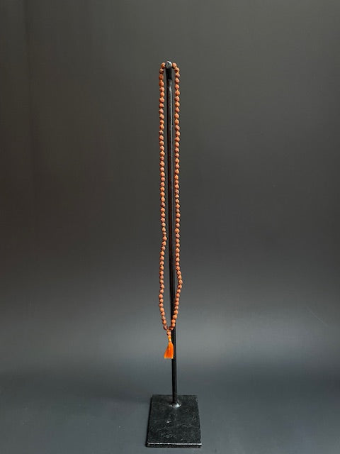 Rudraksha ketting uit India - oranje
