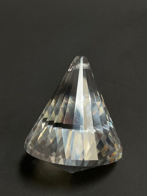 Raamkristal kegel transparant