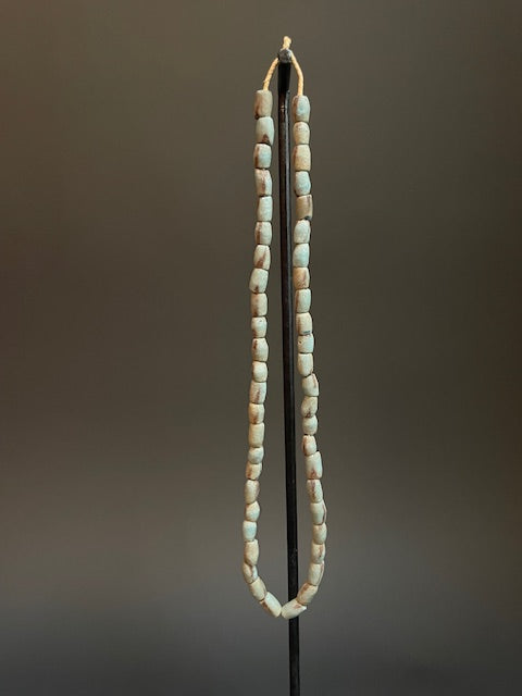 Vintage handelskralen ketting uit Ghana blauw