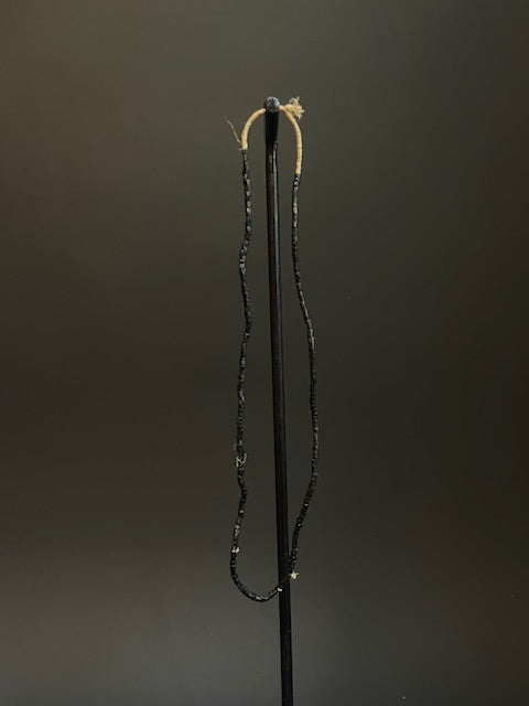 Vintage handelskralen ketting uit Ghana zwart