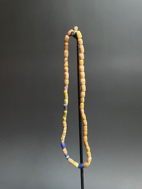 Vintage handelskralen ketting uit Ghana multicolor