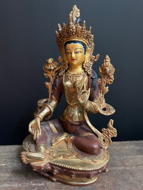 Green Tara goldface