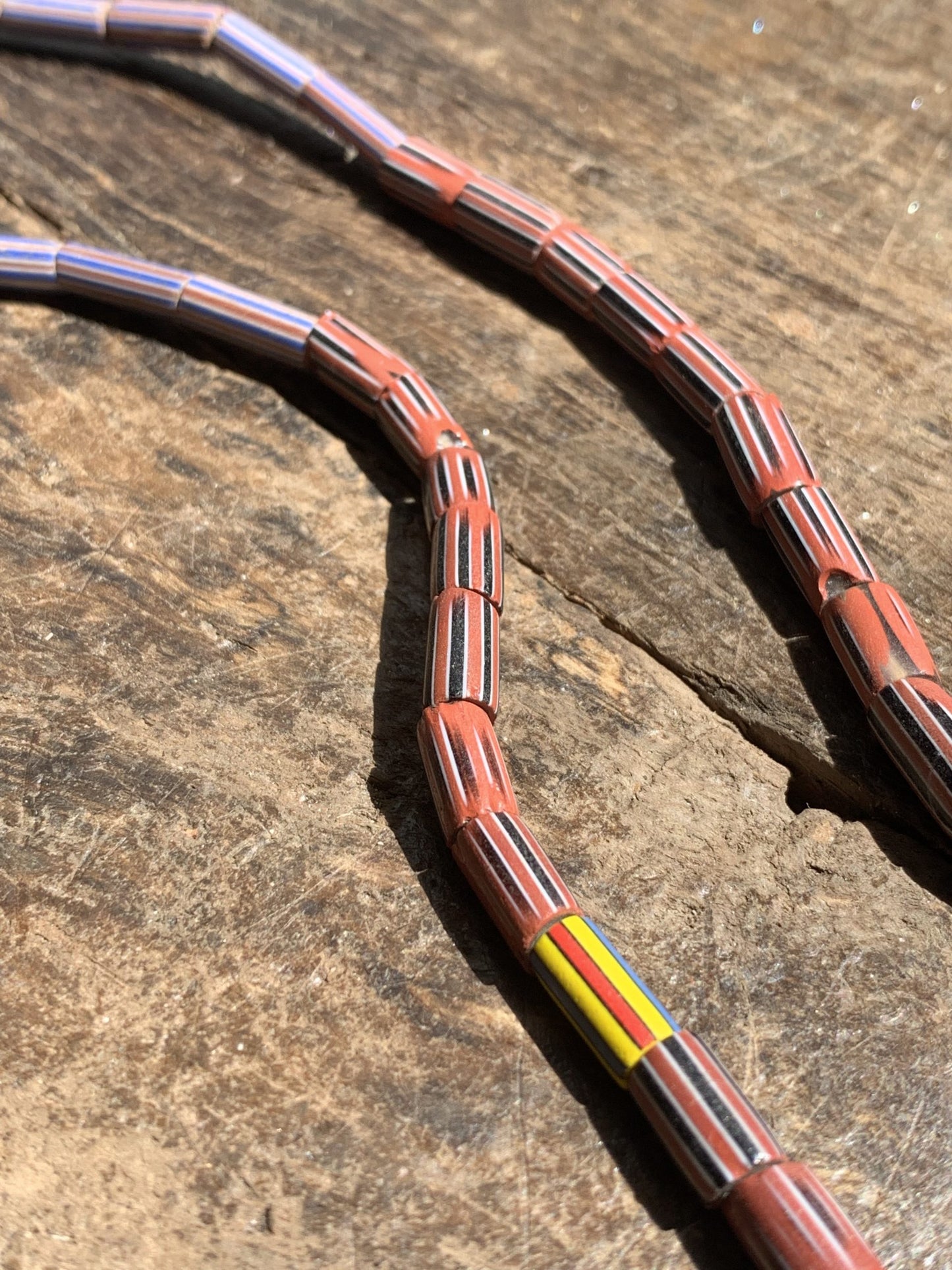 Vintage handelskralen ketting uit Ghana - Rootz Gallery