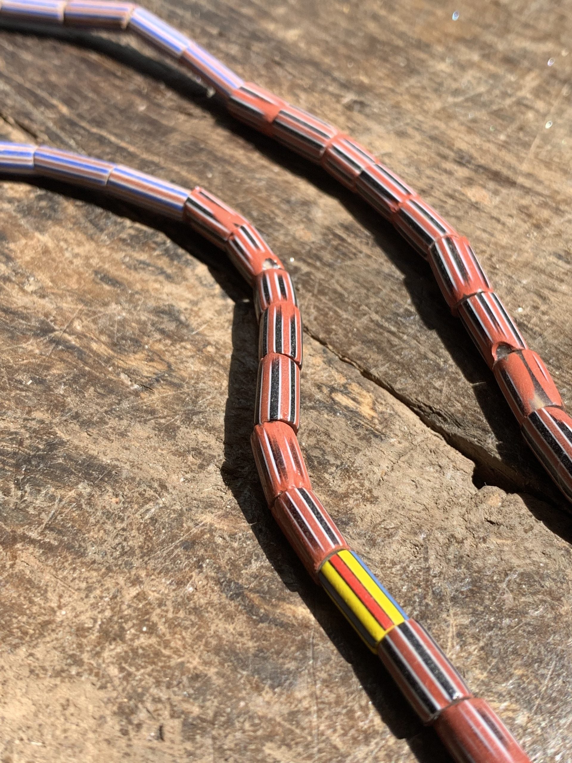 Vintage handelskralen ketting uit Ghana - Rootz Gallery