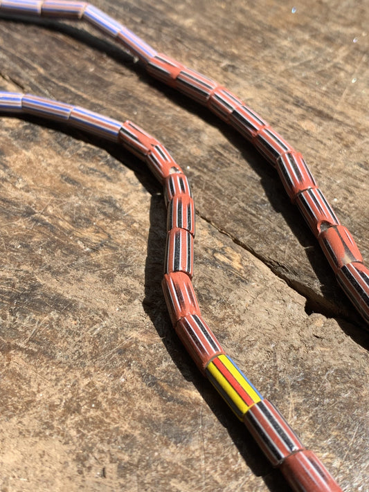 Vintage handelskralen ketting uit Ghana - Rootz Gallery