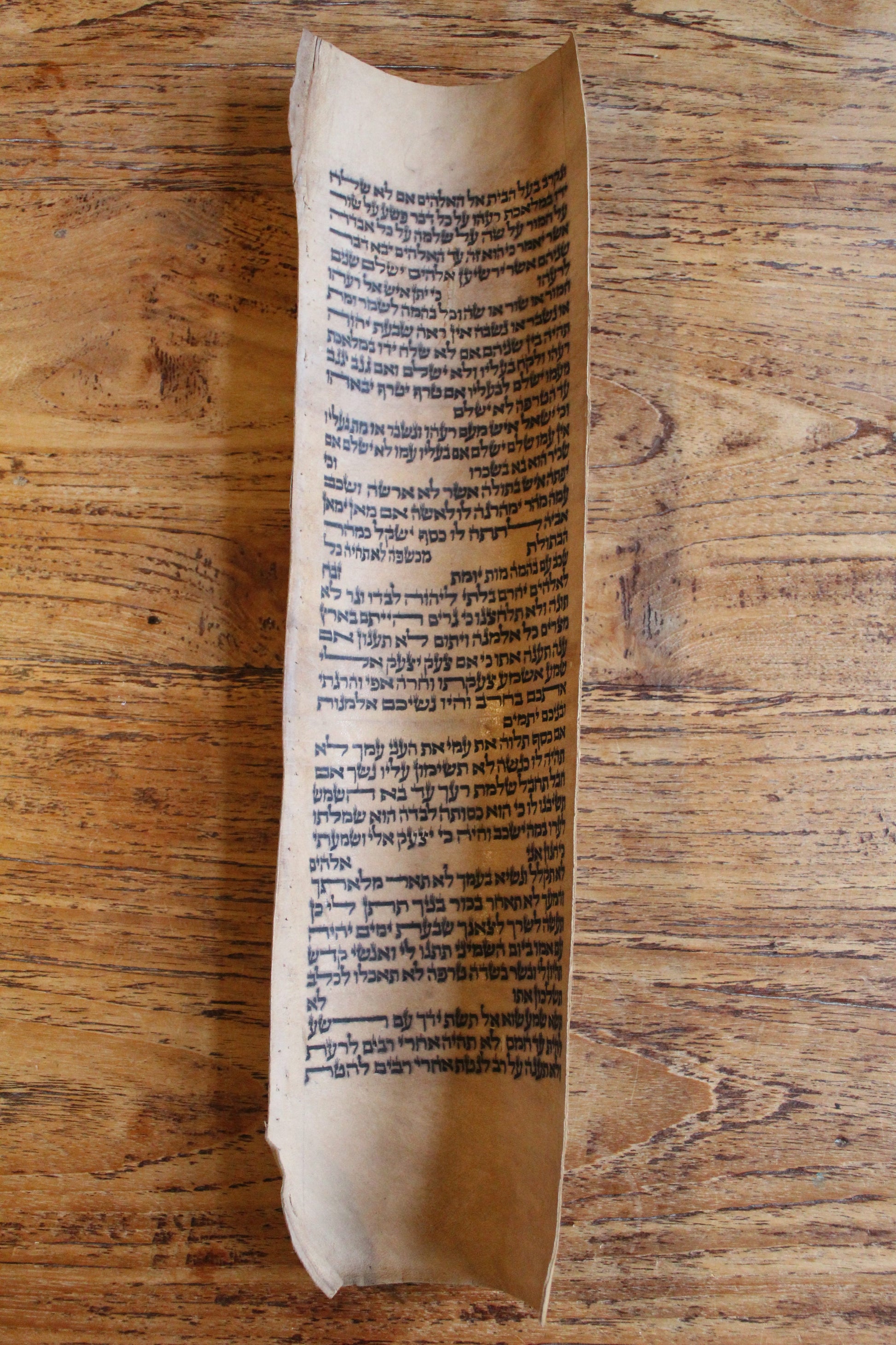 Zeer oud Torah rol fragment uit Irak - Rootz Gallery