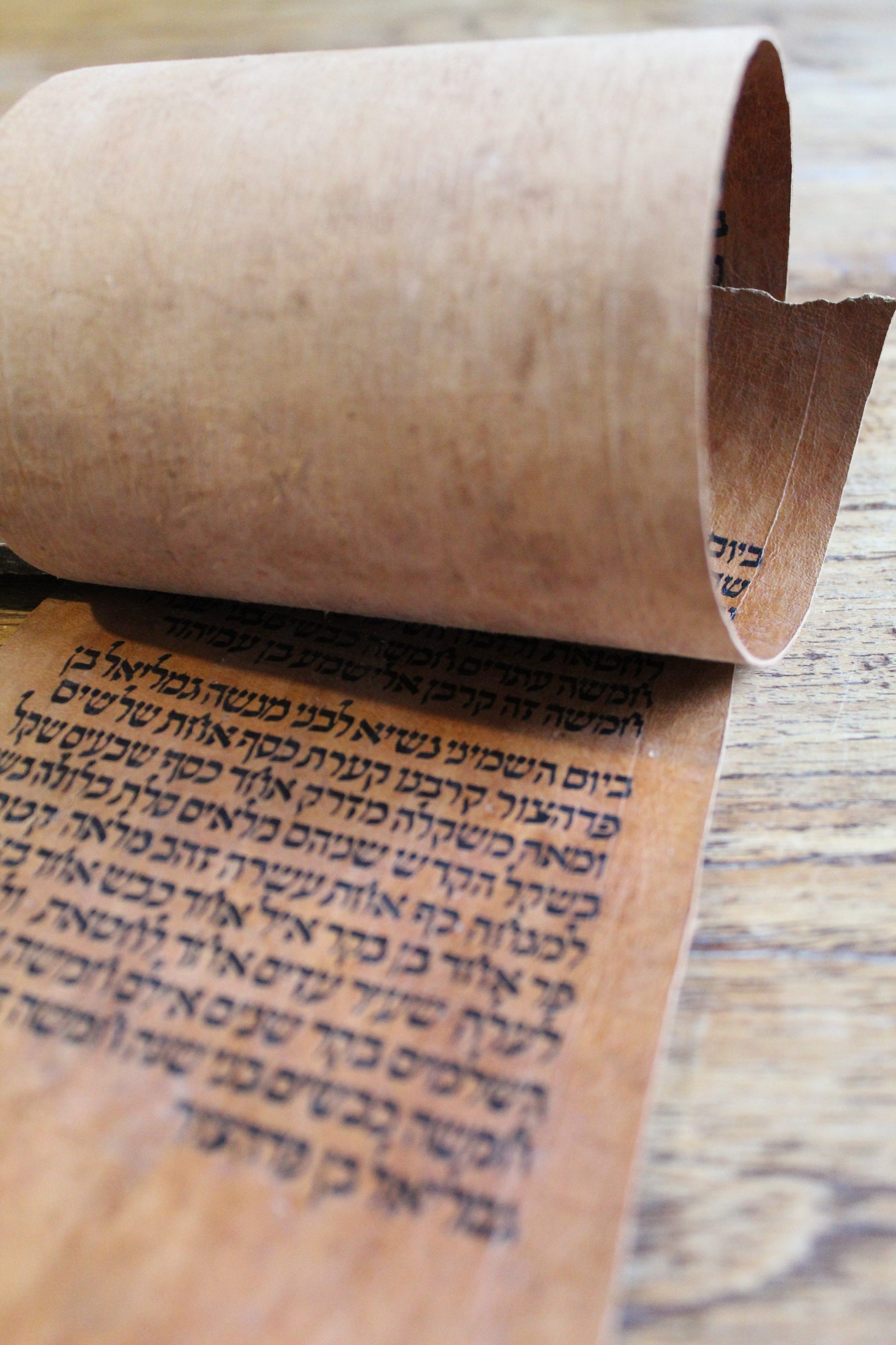Zeer oude Torah rol fragment uit Jemen (Numeri 7) - Rootz Gallery