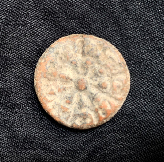 Buddhist earthenware amulet from Thailand