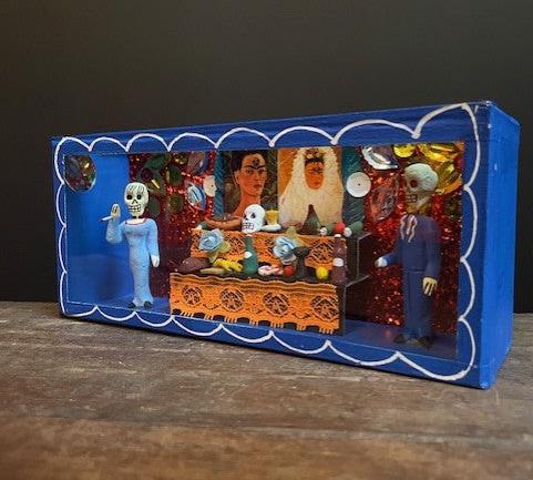 Diorama Dag van de Doden uit Mexico - Ofrenda Frida Kahlo