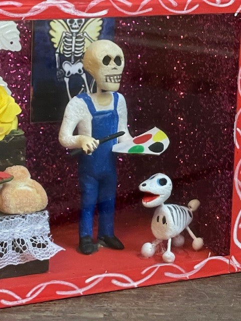 Diorama Dag van de Doden uit Mexico - Ofrenda Frida Kahlo