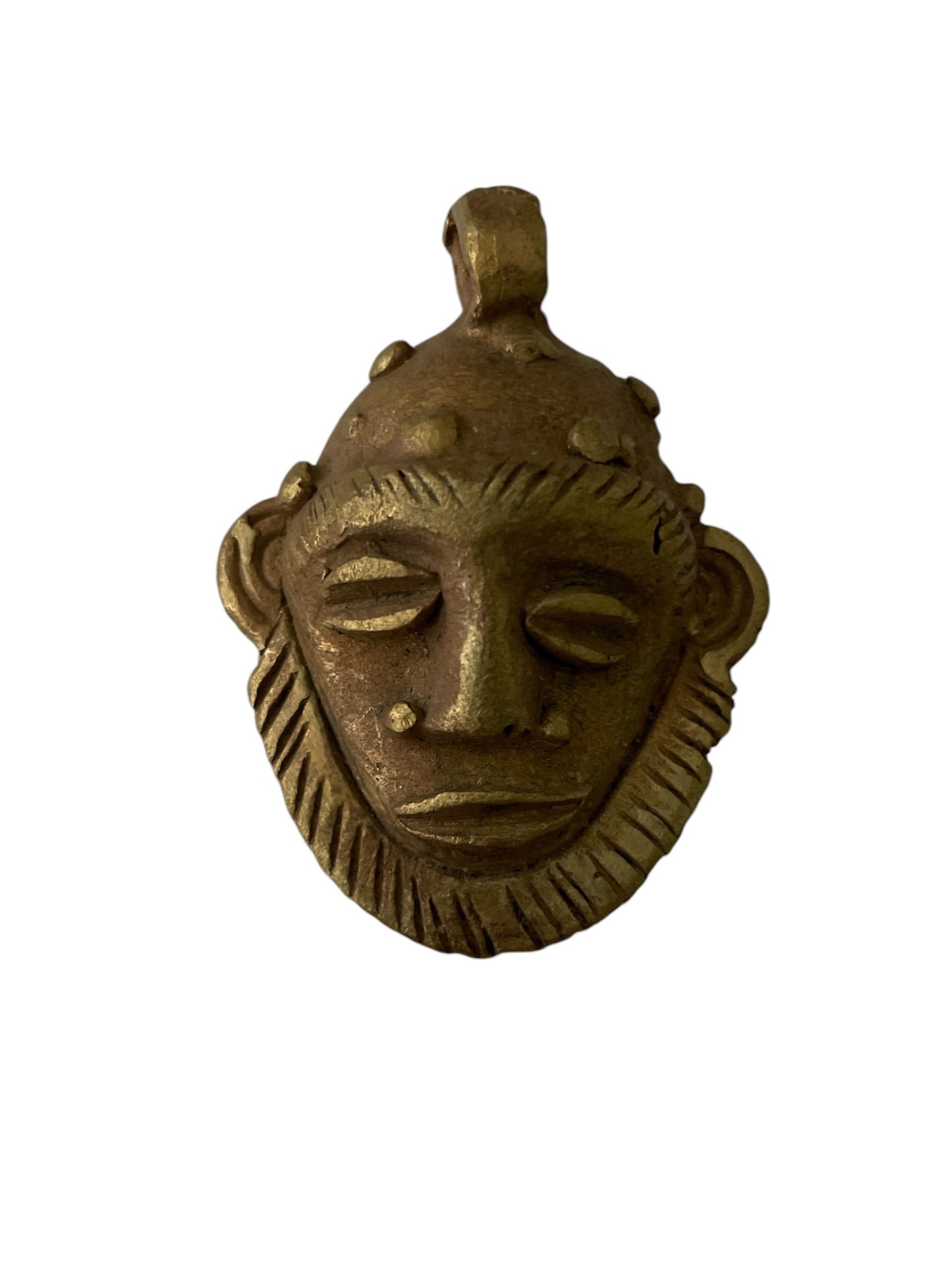 Old Ashanti gold weight from Ghana - mask 