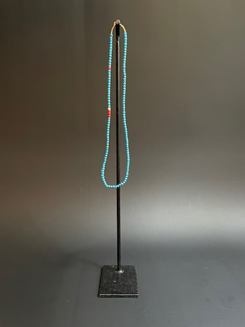Vintage handelskralen ketting uit Ghana blauw