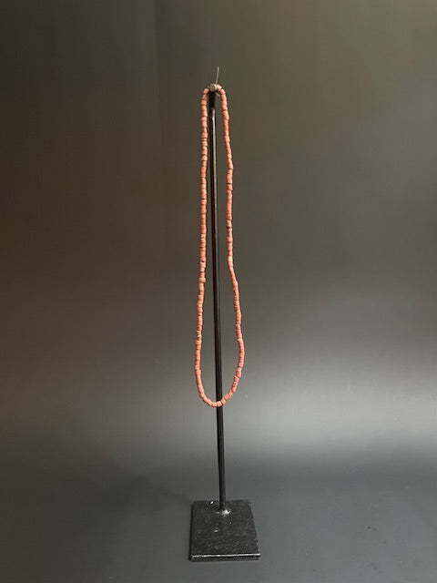 Vintage handelskralen ketting uit Ghana terracotta