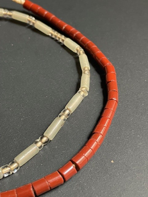 collier de perles commerciales vintage du Ghana mix
