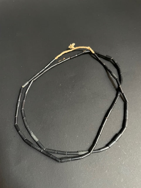 Vintage trade bead necklace from Ghana black