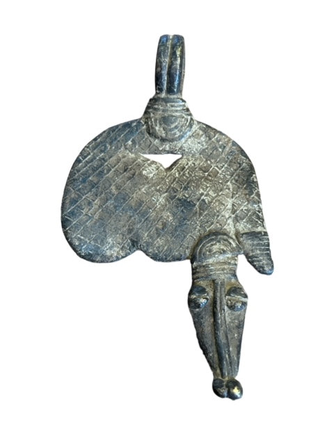 Amulette en bronze des Lobi du Burkina Faso - serpent