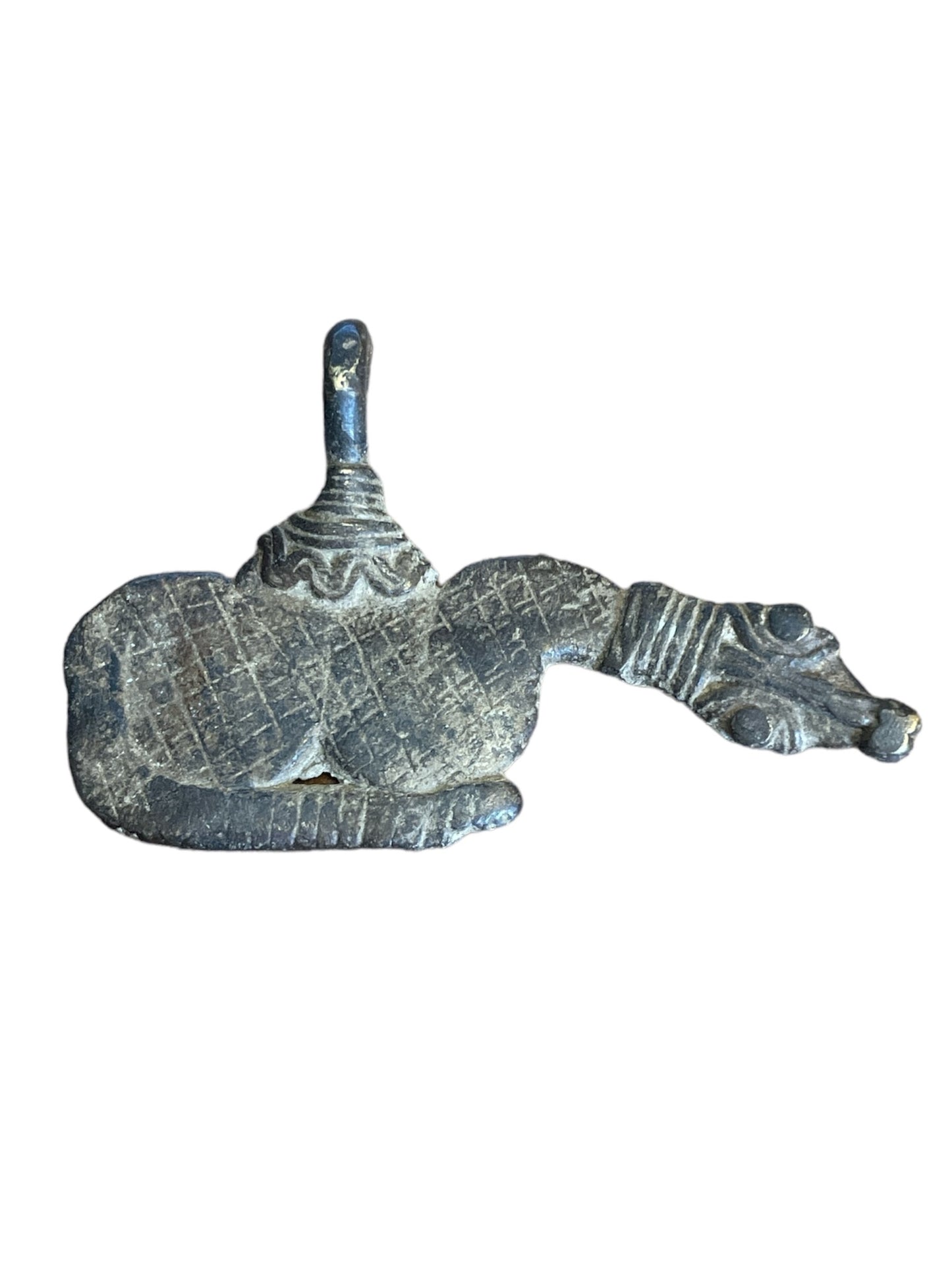 Amulette en bronze des Lobi du Burkina Faso - serpent