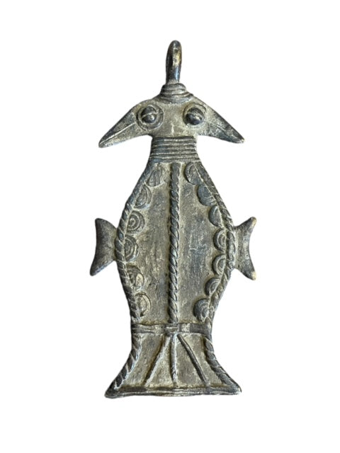Amulette en bronze des Lobi du Burkina Faso - oiseaux
