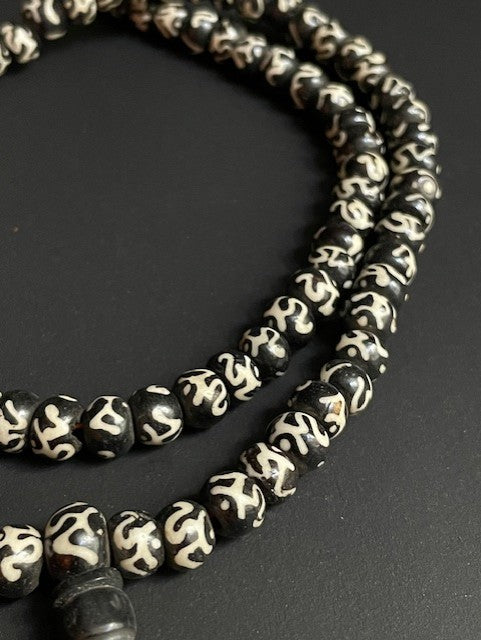 Mala with mantra from Nepal - black
