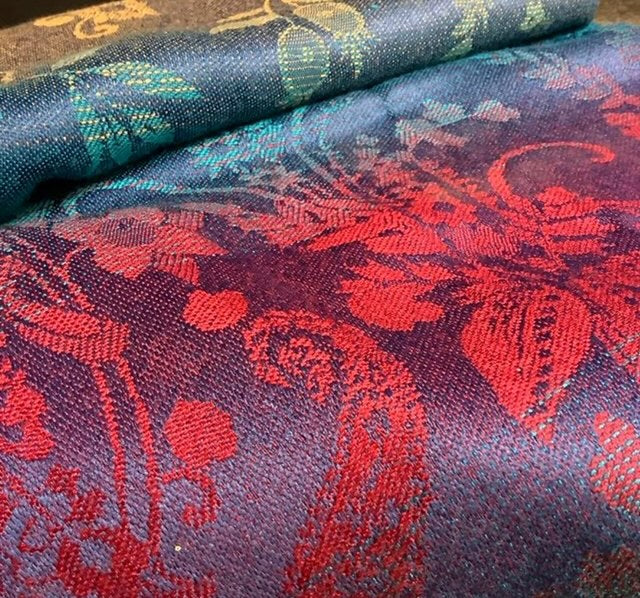 Pashmina sjaal uit India - bloemen