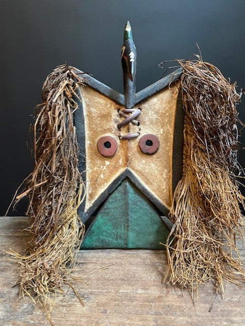 Masque en planches de calao Toussian (Loniake) du Burkina Faso