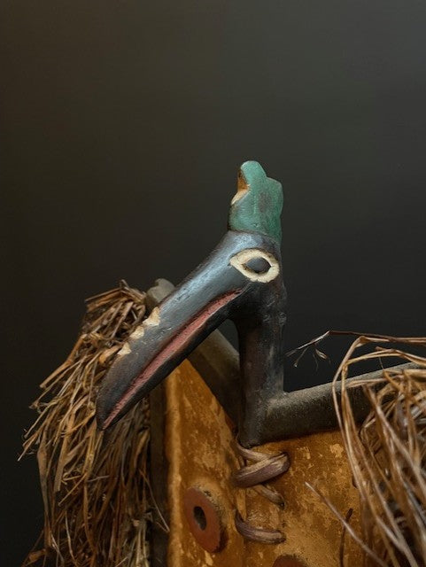 Masque en planches de calao Toussian (Loniake) du Burkina Faso