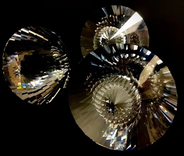 Raamkristal kegel transparant