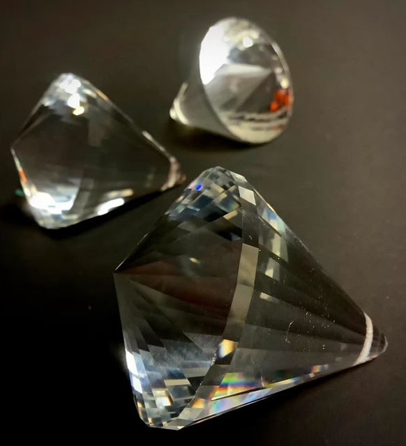 Raamkristal kegel transparant