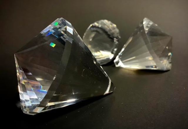 Raamkristal kegel transparant