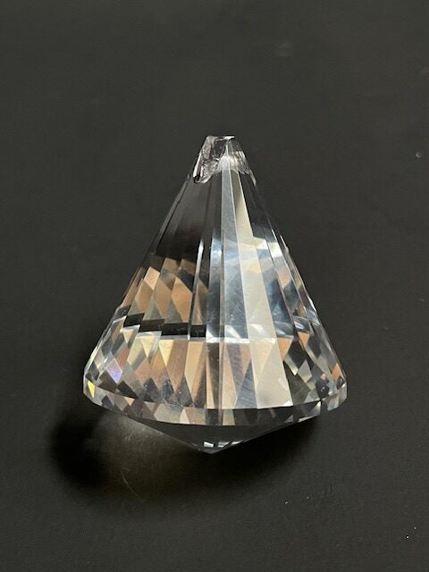 Raamkristal kegel transparant