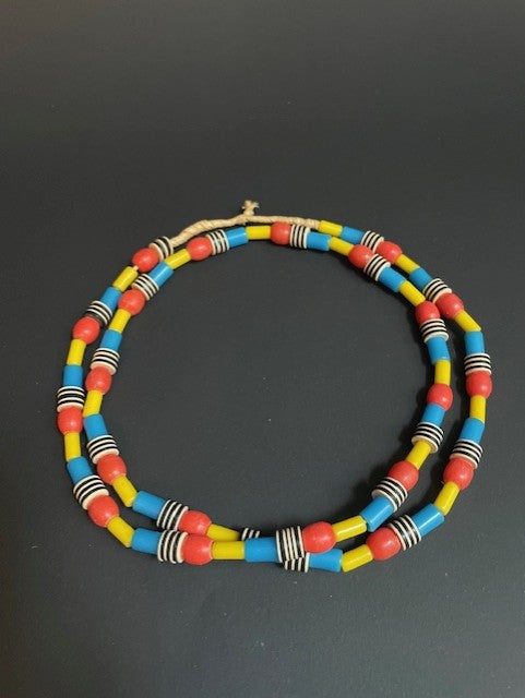 collier de perles commerciales vintage du Ghana mix