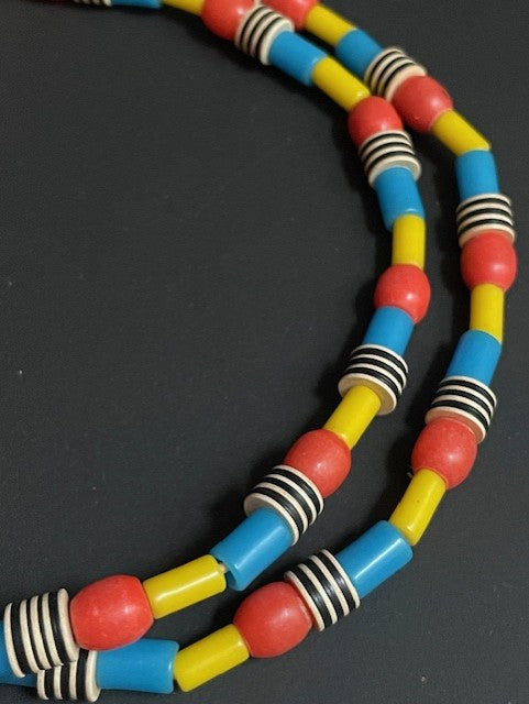 collier de perles commerciales vintage du Ghana mix
